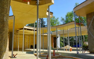 Prolínání designový rodinný dům ve výstavbě